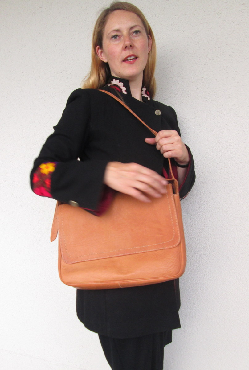 sac Bruno en cuir naturel