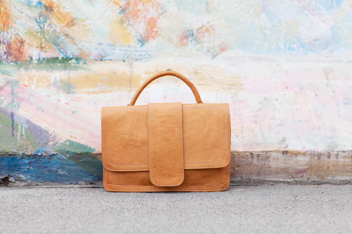 petit sac à main en cuir véritable - Gundara