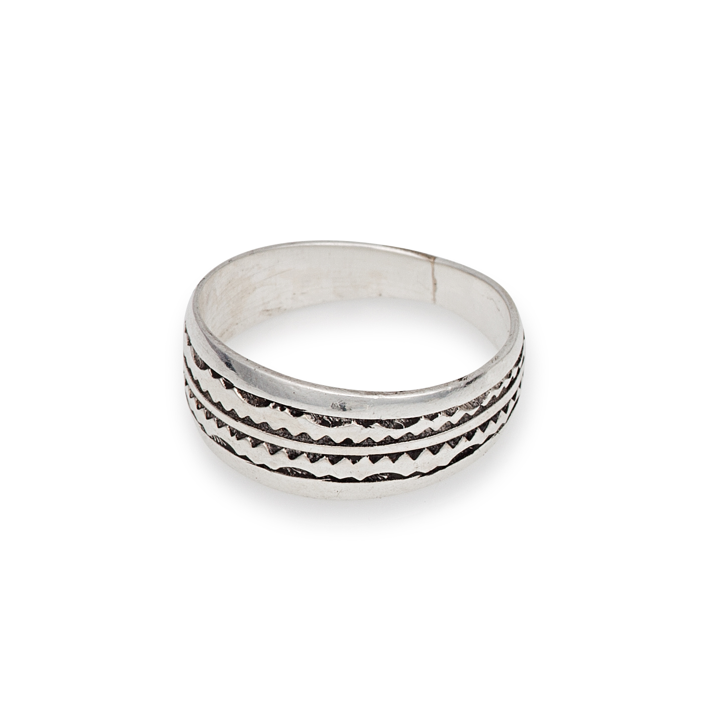 bague en argent, design Touareg sympa