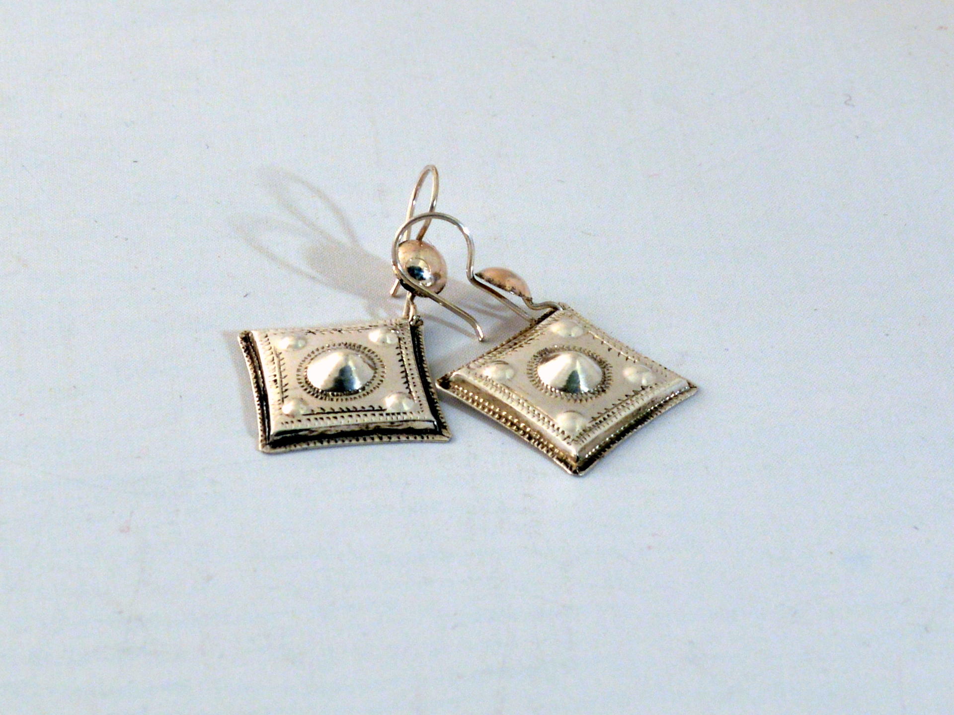 Art Touareg du Niger Boucles d'Oreille Touareg en Argent