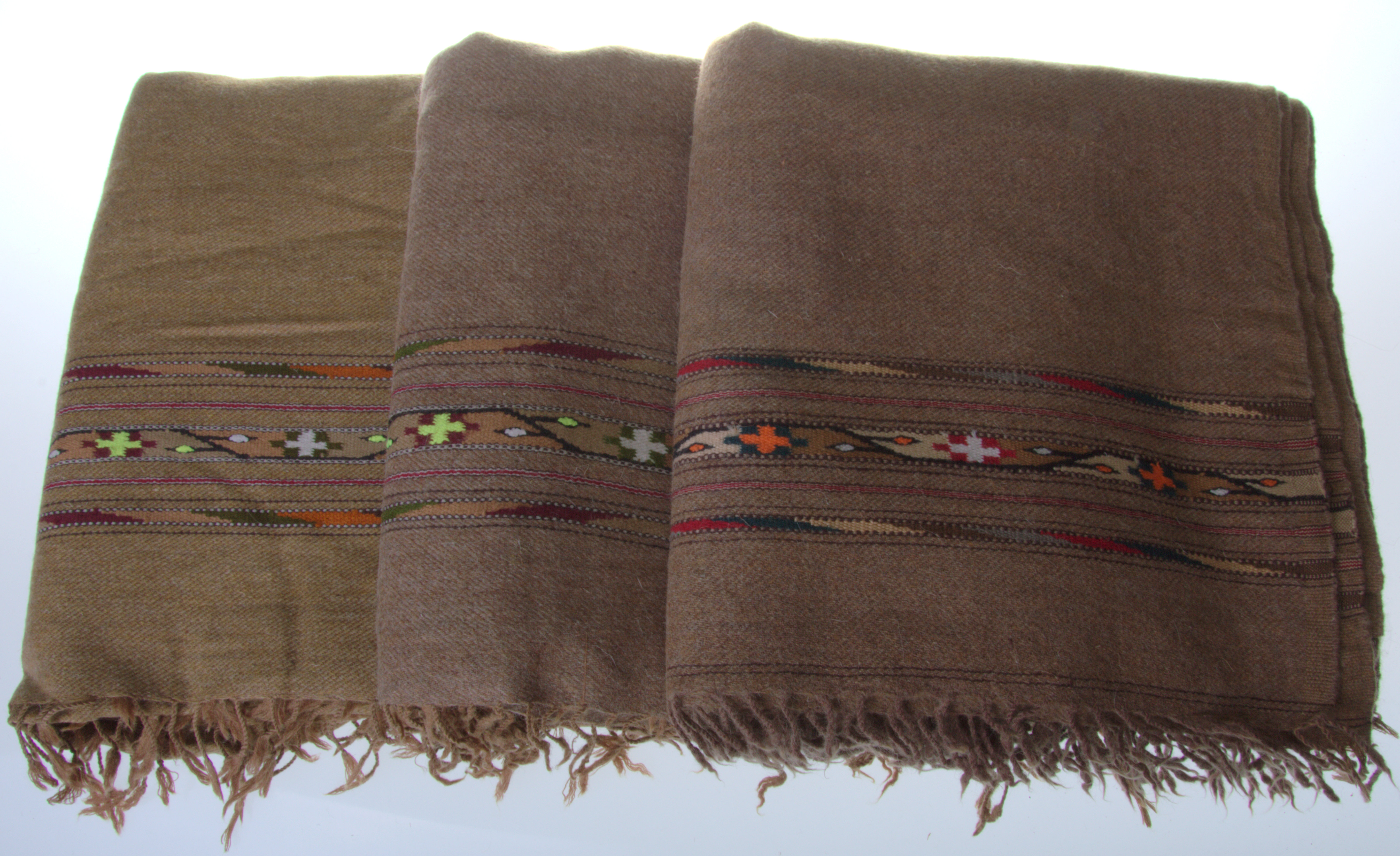 Plaid aus Pakistan sand farbenes Plaid