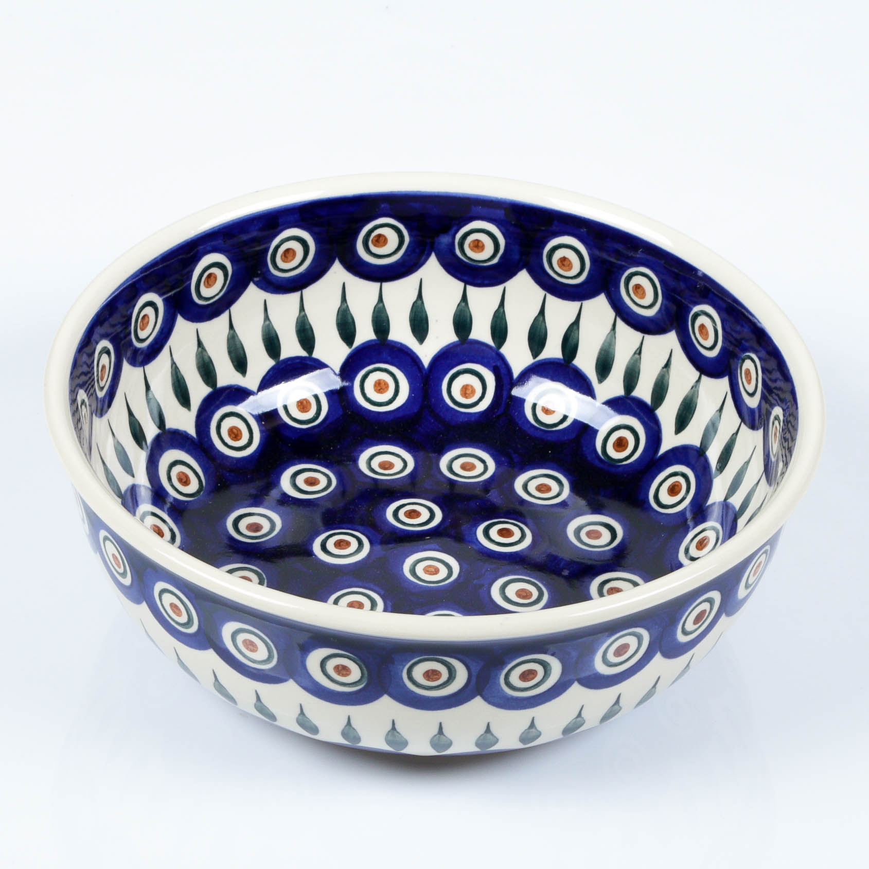 peacock eye salad bowl - 22cm