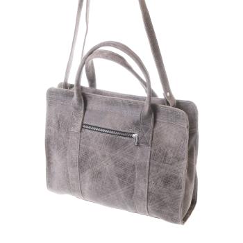 Gundara - amazing grey-scratch handbag - fair - handmade in Ethiopia