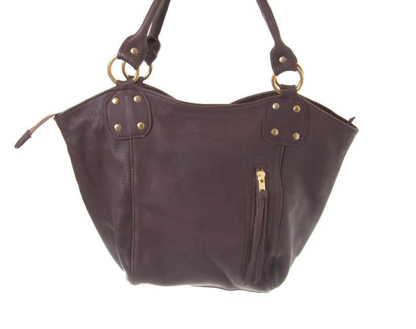 Mini Bucket - Chocolate Colour Fair Trade Leather Bag