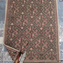 rare yellow suzani rug