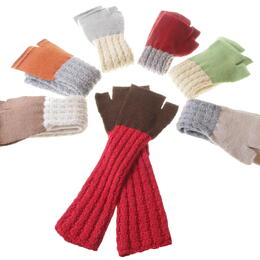 colorful baby-alpaka arm warmers