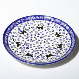 24cm eating plate with cat patterns