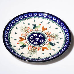 chicken pattern dessert plate