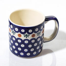 classical Boleslawiec patterns, cobalt blue and dots