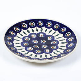 dessert plate with peacock eye pattern 19cm