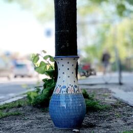 big vase from Boleslawiec Poland