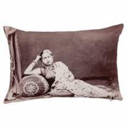 Neeru Kumar - Indian design cushion cover - relaxing woman - Gundara