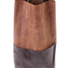 Gundara - tote - brown cow leather - handmade in Ethiopia