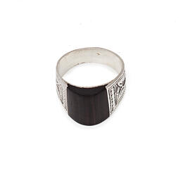 bague ebene et argent du Niger
