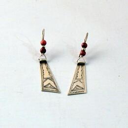 Tuareg - earrings - pure silver - handmade - Tuareg Design - Niger - Gundara