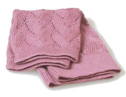 HechoNPeru - wrist warmer - lilac - baby-alpaca - fine braid pattern