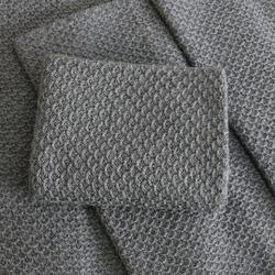 Asphaltgrey- Loop-Shawl from Peru