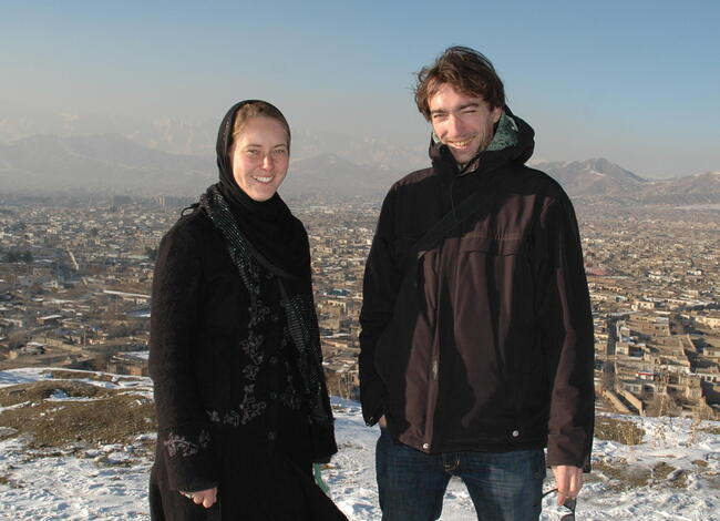 Gunda und Jean in Kabul, Afghanistan Gunda und Jean in Kabul, Afghanistan