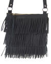 Fringe - Small shoulder bag - Black Colour - Jackal and Hide
