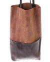 Gundara - tote - brown cow leather - handmade in Ethiopia