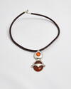 pendentif agate et argent