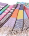 simple colourful hammam towels