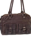Tanya - Chocolate colour fair trade bag